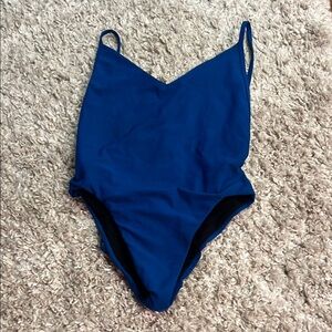 Jolyn Blue One Piece Swimsuit Small